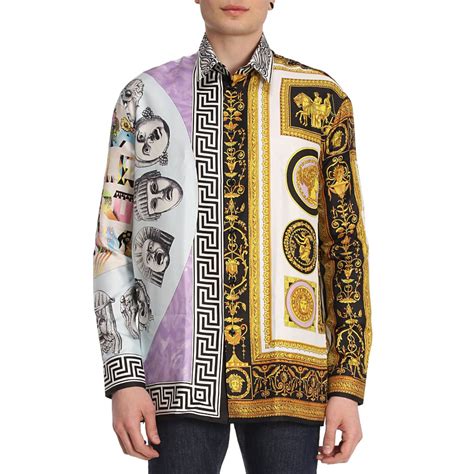 chemise versace booba|Men's Luxury and Designer Shirts .